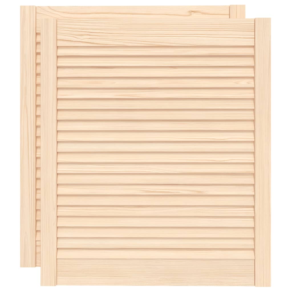 Kaapin Ovet Säleikkömuotoilu 2 Kpl 69X59,4 Cm Täysi Mänty