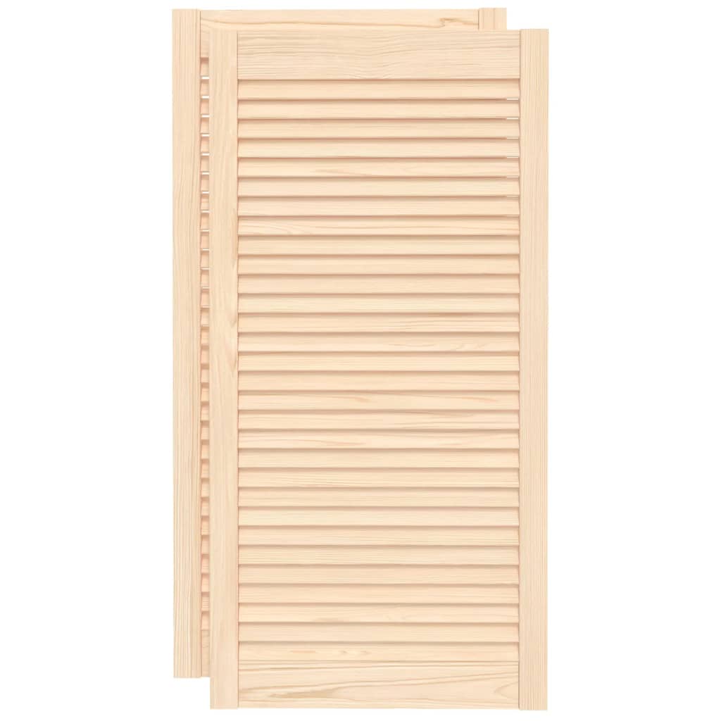 Kaapin Ovet Säleikkömuotoilu 2 Kpl 99,3X49,4 Cm Täysi Mänty