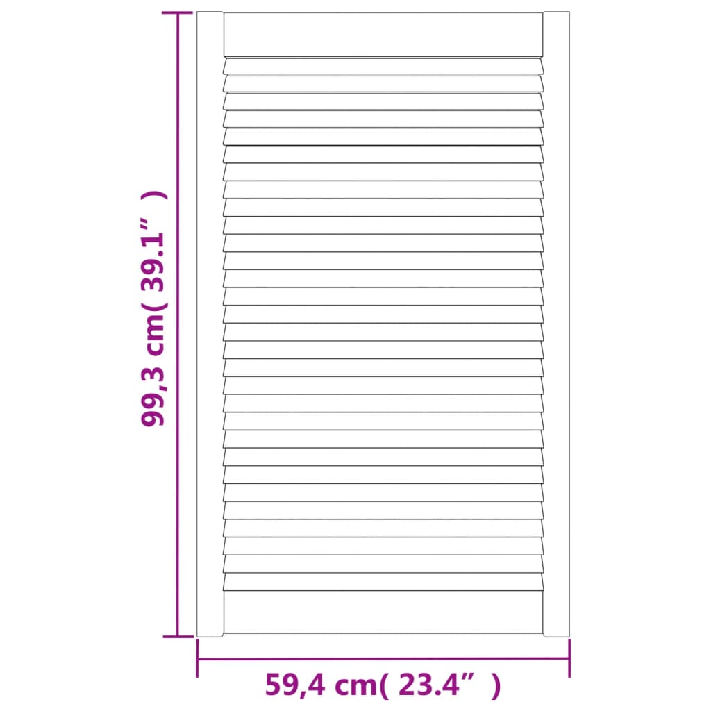 Kaapin Ovi Säleikkömuotoilu 99,3X59,4 Cm Täysi Mänty