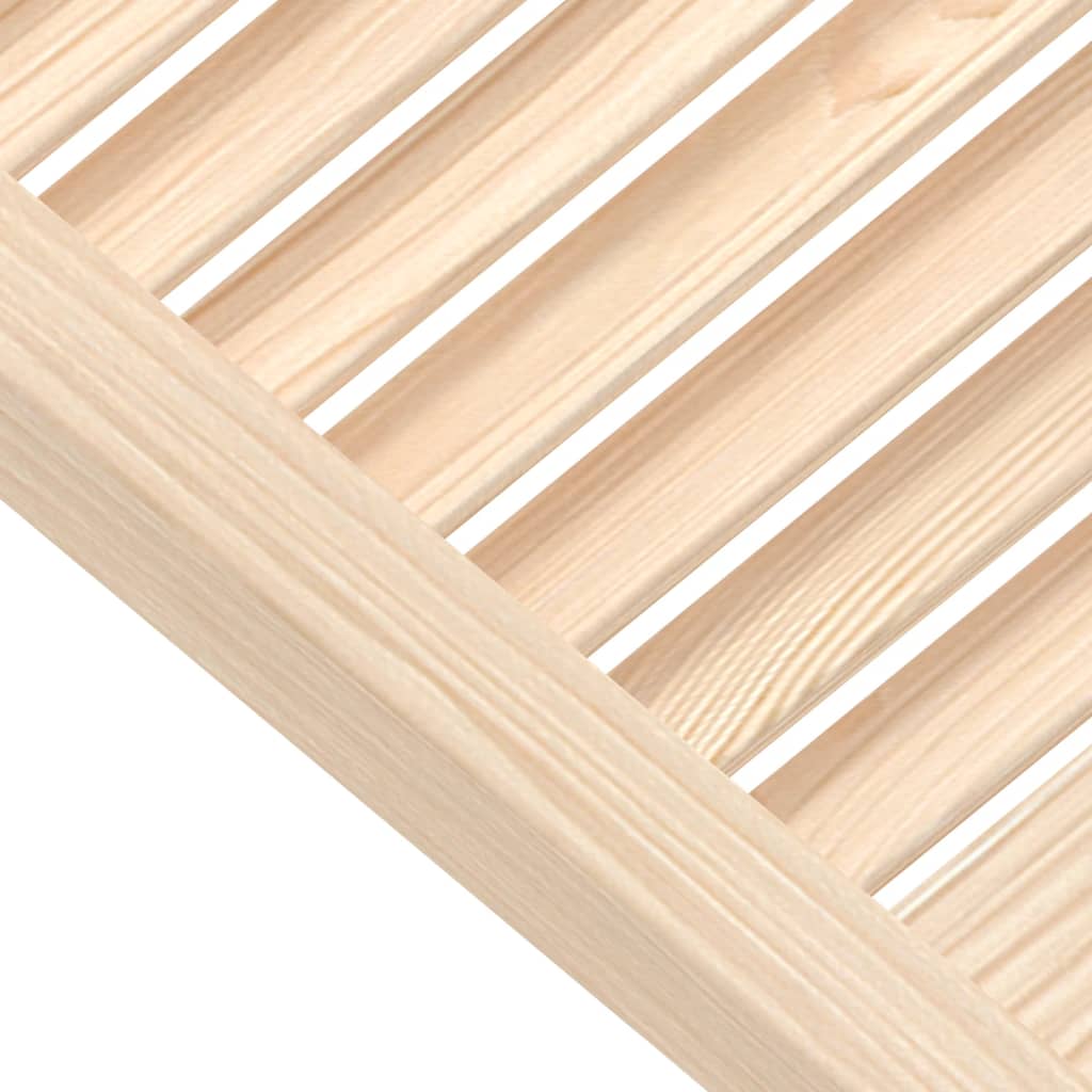 Kaapin Ovet Säleikkömuotoilu 2 Kpl 99,3X59,4 Cm Täysi Mänty