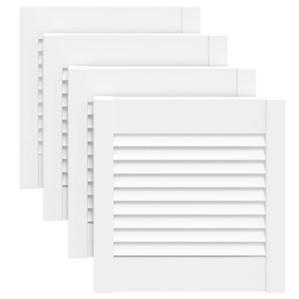 Kaapin Ovet Sälemuotoilu 4 Kpl Valk. 39,5X39,4 Cm Täysi Mänty