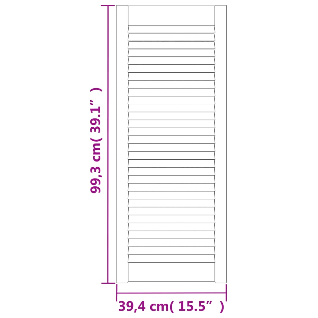 Kaapin Ovi Säleikkömuotoilu Valkoinen 99,3X39,4 Cm Täysi Mänty