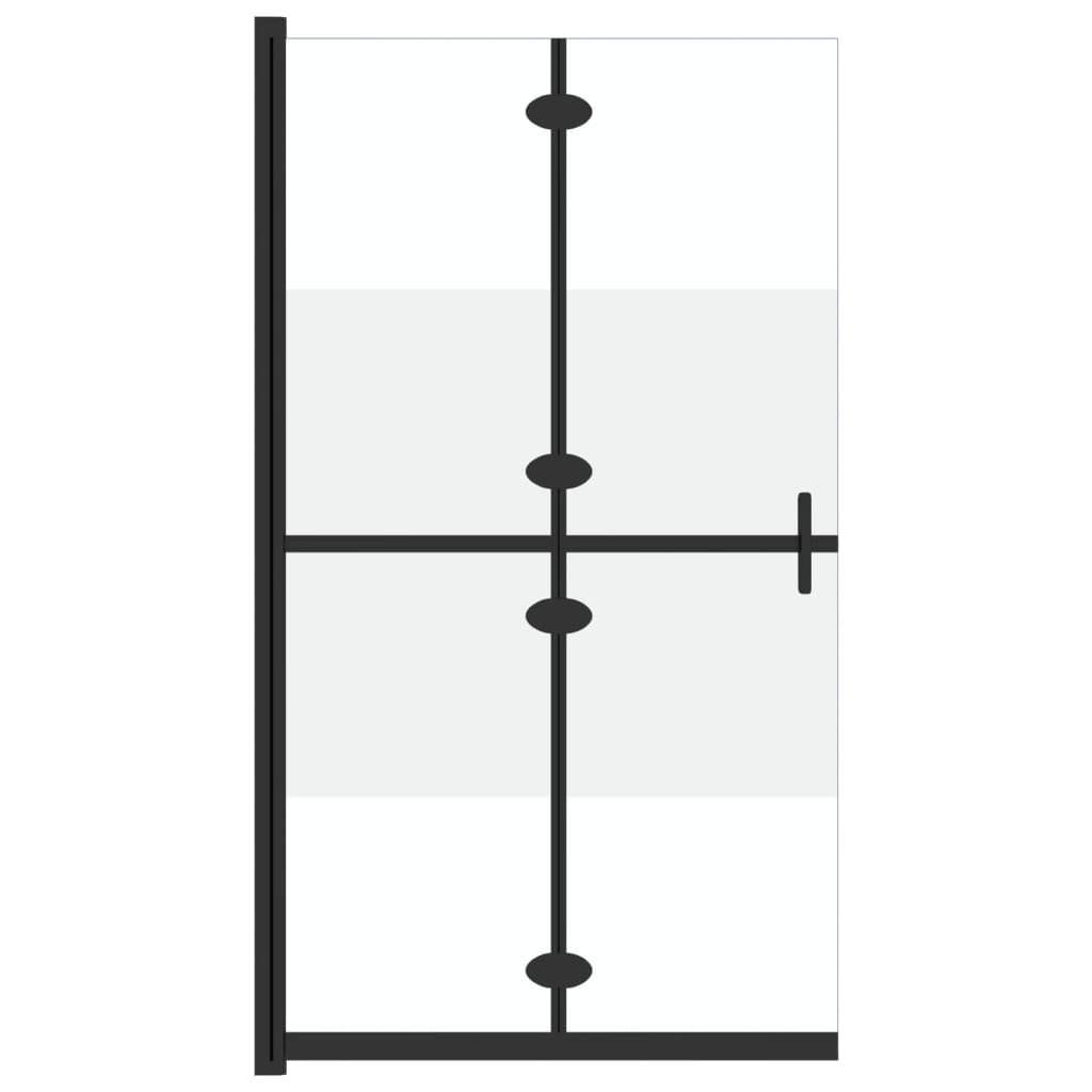 Walk-In Suihkuseinä Kokoontaittuva Esg 1/2 Huurrelasi 80X190 Cm