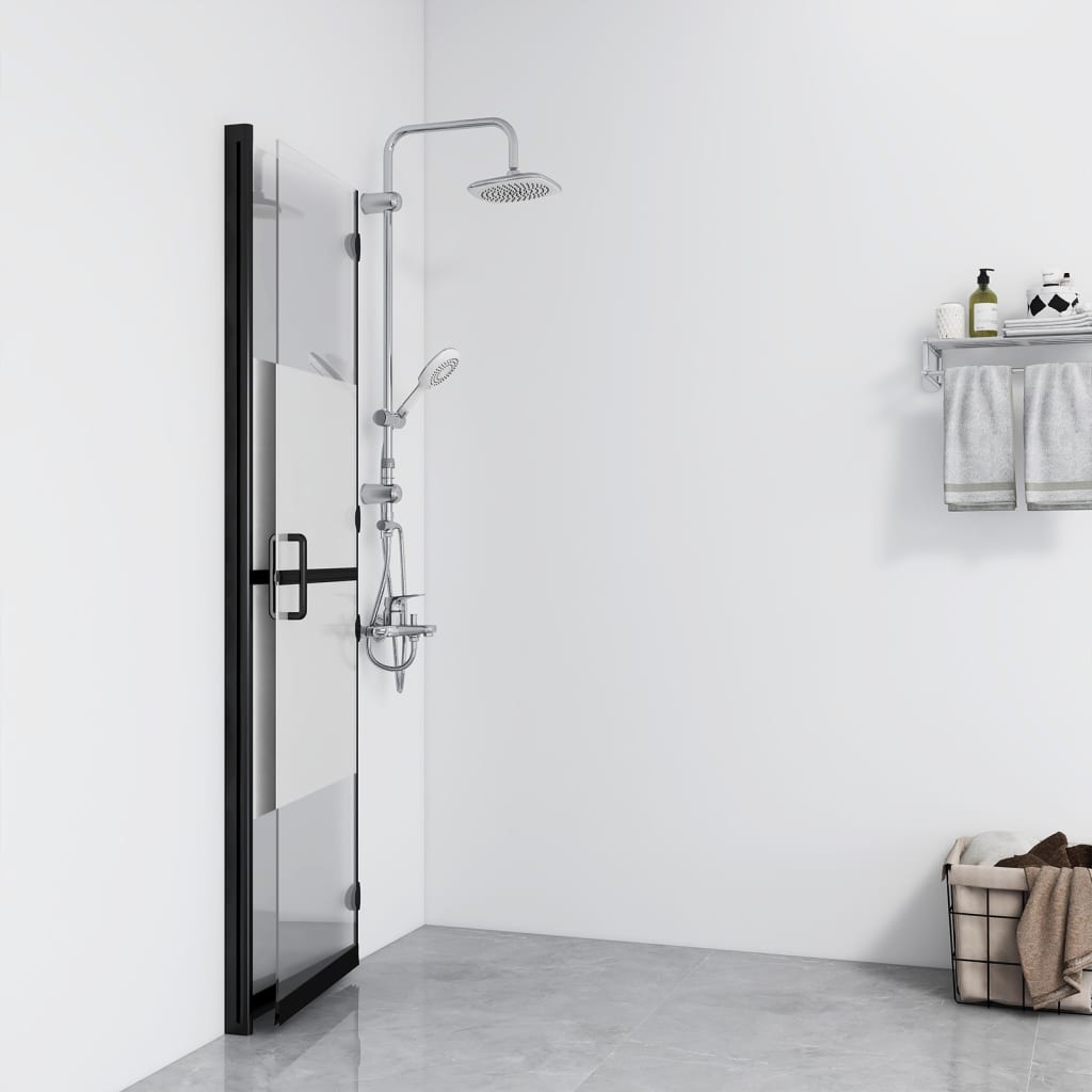 Walk-In Suihkuseinä Kokoontaittuva Esg 1/2 Huurrelasi 110X190Cm