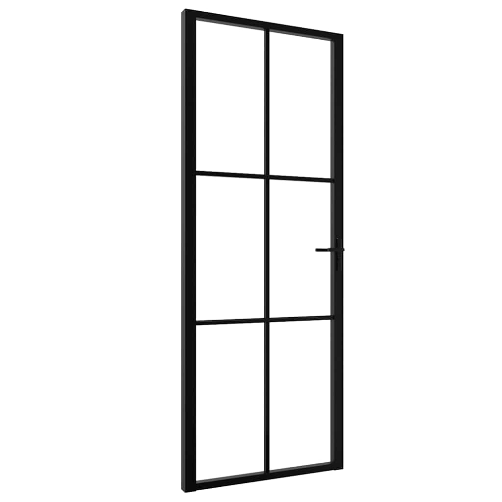 Sisäovi Esg-Lasi Ja Alumiini 76X201,5 Cm Musta