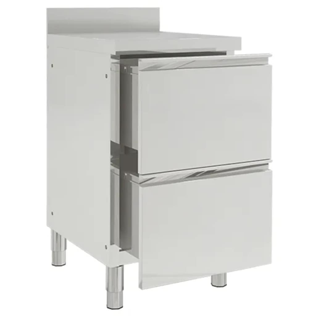 Keittiön Kaapit 2 Kpl 50X60X96 Cm Ruostumaton Teräs