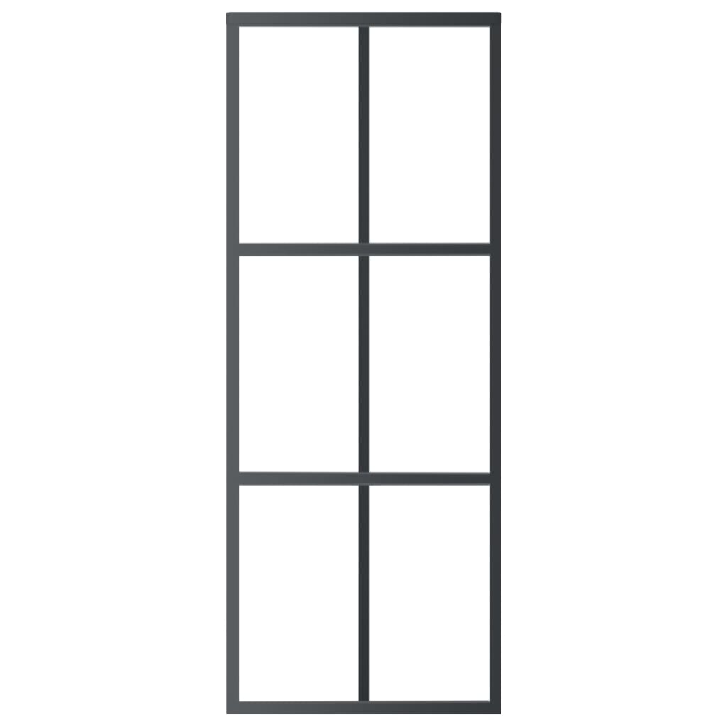 Liukuovi Asennustarvikkeilla Esg Lasi Ja Alumiini 76X205 Cm