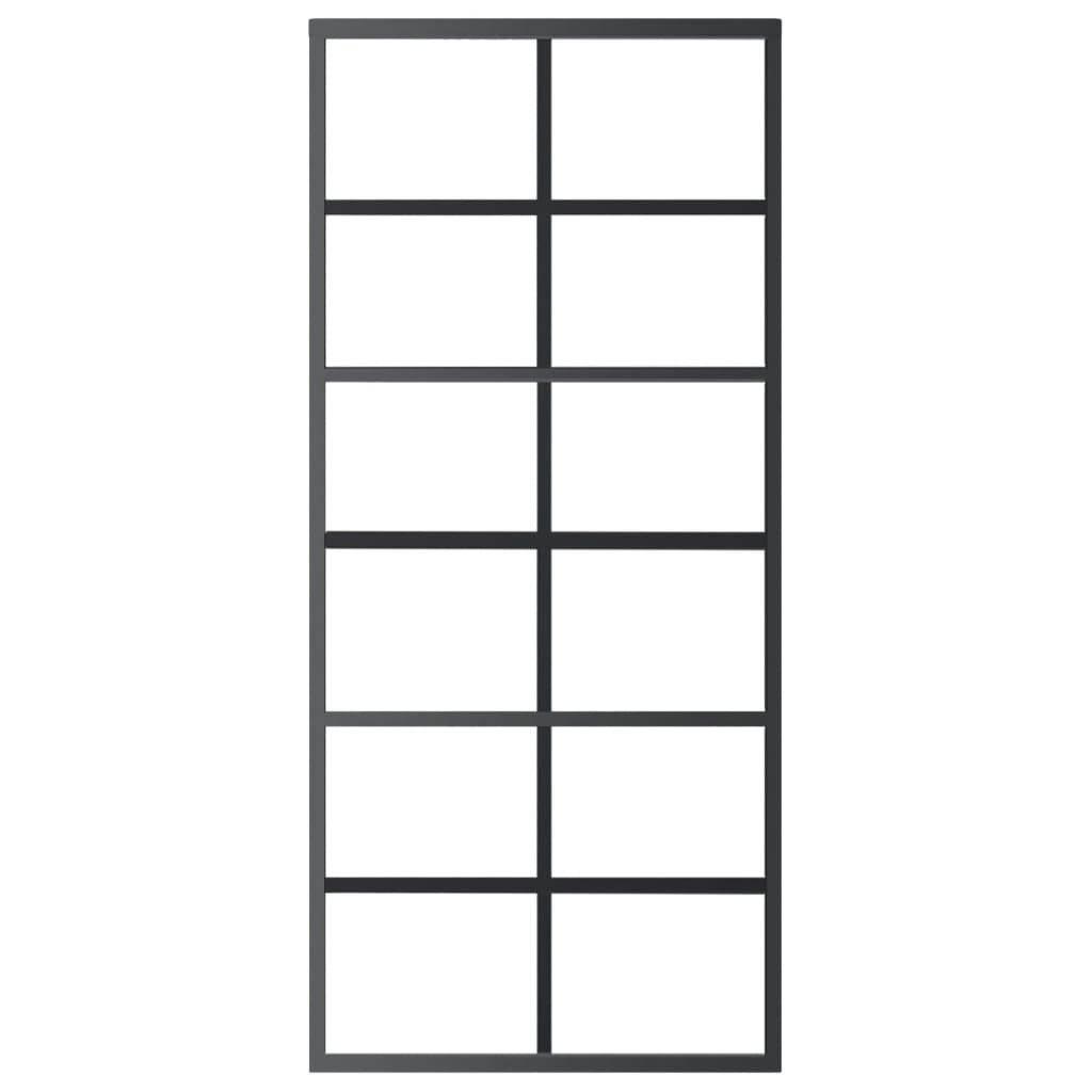 Liukuovi Asennustarvikkeilla Esg Lasi Ja Alumiini 90X205 Cm