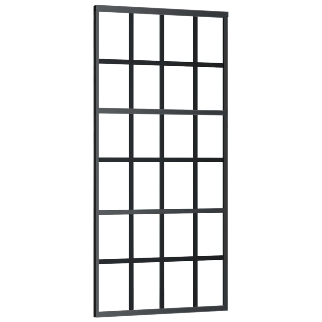 Liukuovi Asennustarvikkeilla Esg Lasi Ja Alumiini 90X205 Cm
