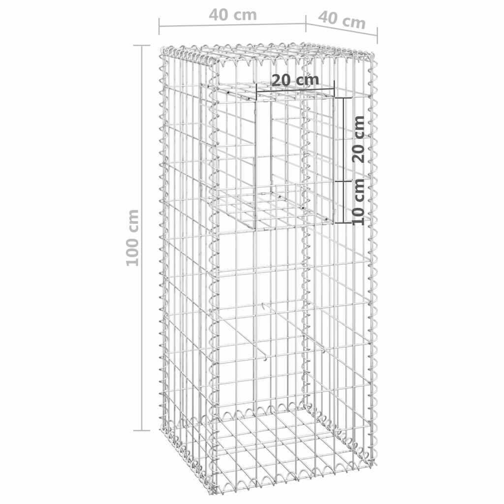 Kivikoripylväs 40X40X100 Cm Rauta