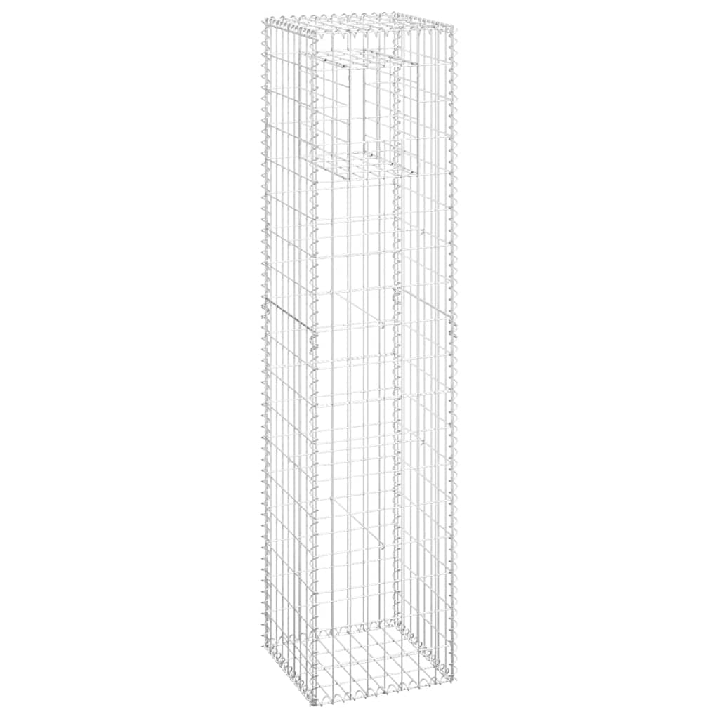 Kivikoripylväät 2 Kpl 40X40X180 Cm Rauta