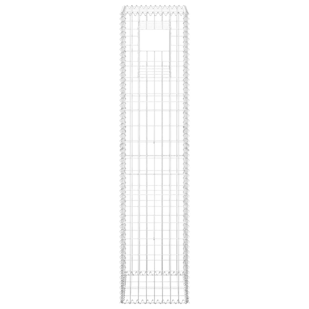 Kivikoripylväät 2 Kpl 40X40X180 Cm Rauta