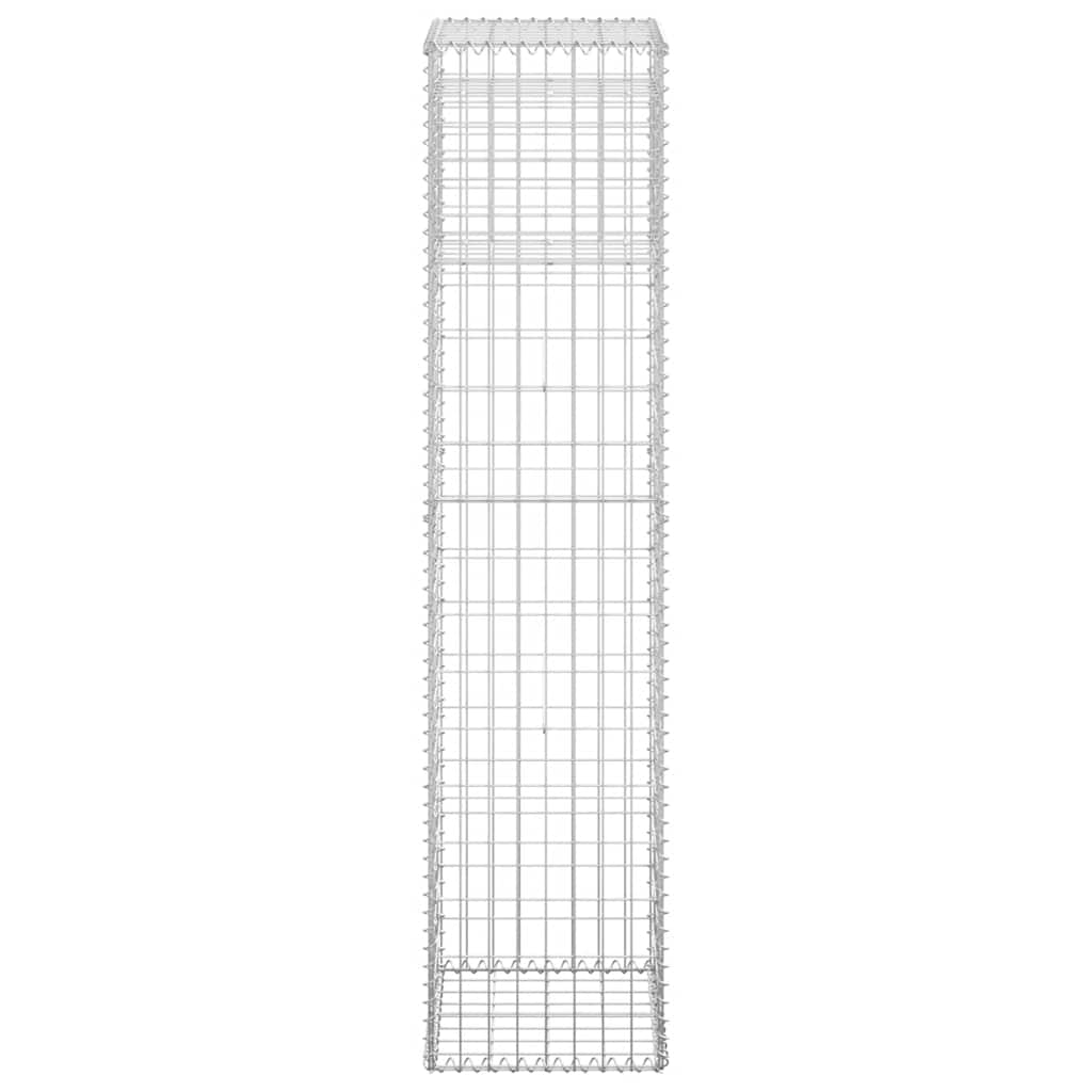 Kivikoripylväät 2 Kpl 40X40X180 Cm Rauta