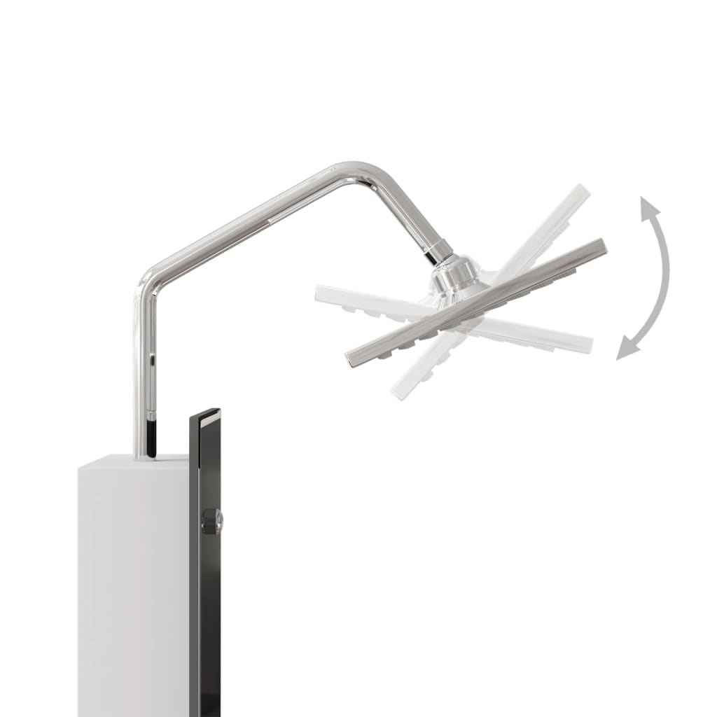 Suihkupaneeliyksikkö Lasi 18X45,5X130 Cm Musta