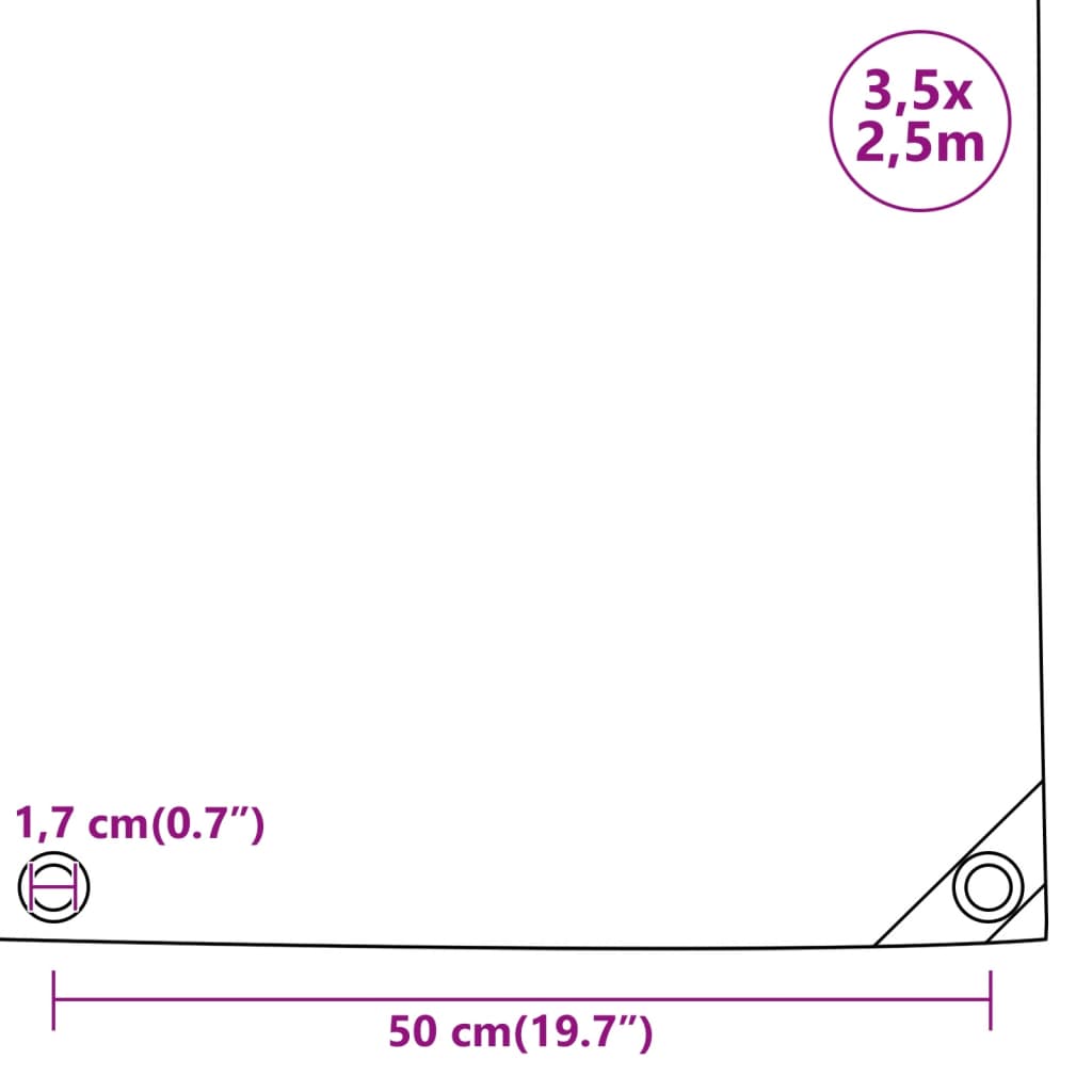 Pressu 650 G/M² 3,5X2,5 M Musta