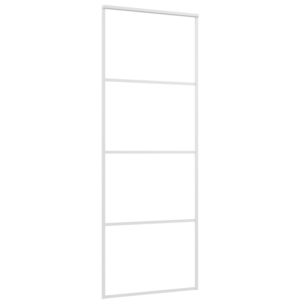 Liukuovi Esg-Huurrelasi Ja Alumiini 76X205 Cm Valkoinen
