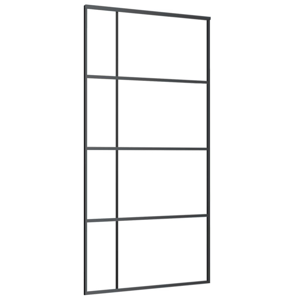 Liukuovi Esg-Lasi Ja Alumiini 102,5X205 Cm Musta