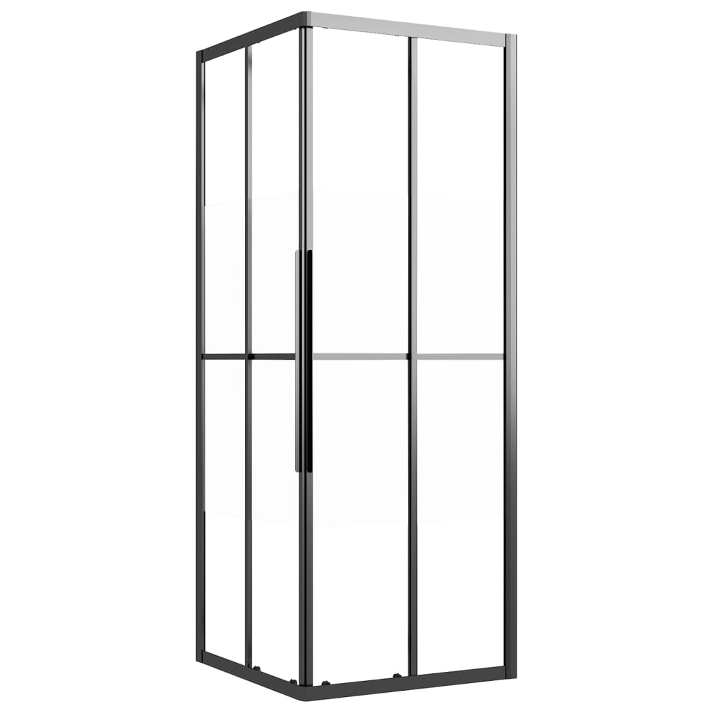 Suihkukaappi Puolihuurrettu Esg 80X80X180 Cm Musta