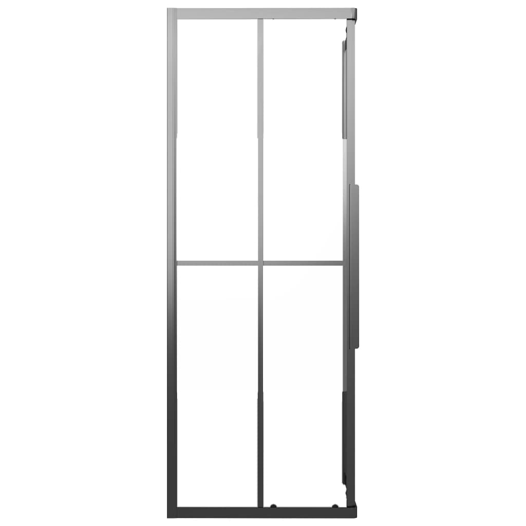 Suihkukaappi Puolihuurrettu Esg 80X80X180 Cm Musta