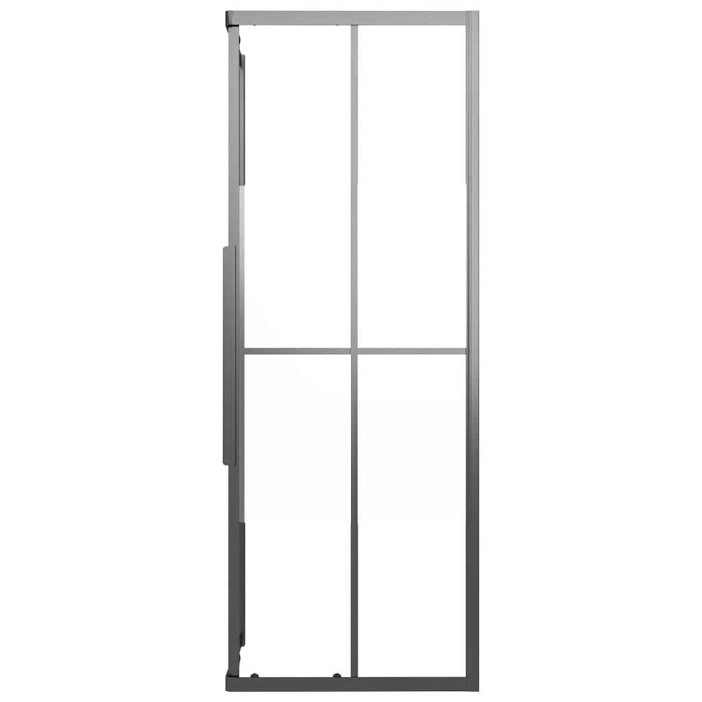 Suihkukaappi Puolihuurrettu Esg 80X80X180 Cm Musta