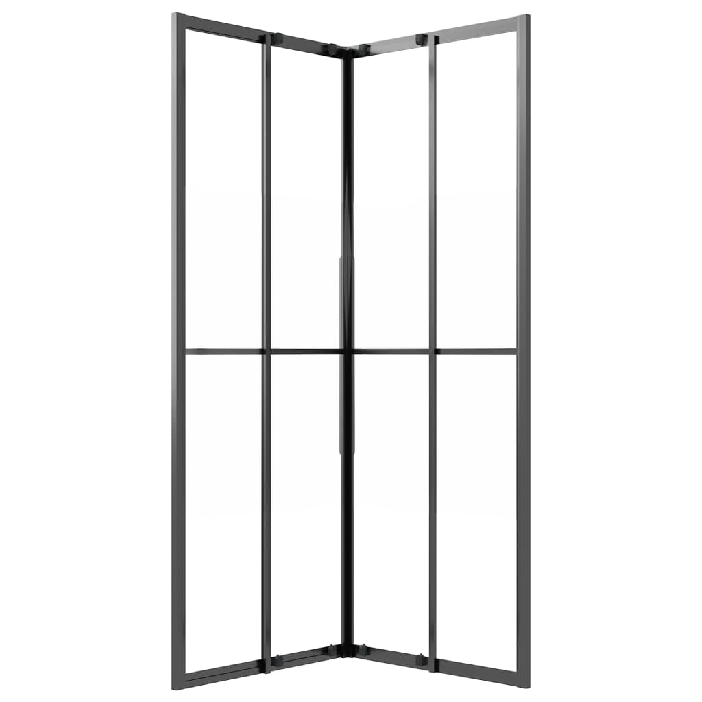 Suihkukaappi Puolihuurrettu Esg 80X80X180 Cm Musta