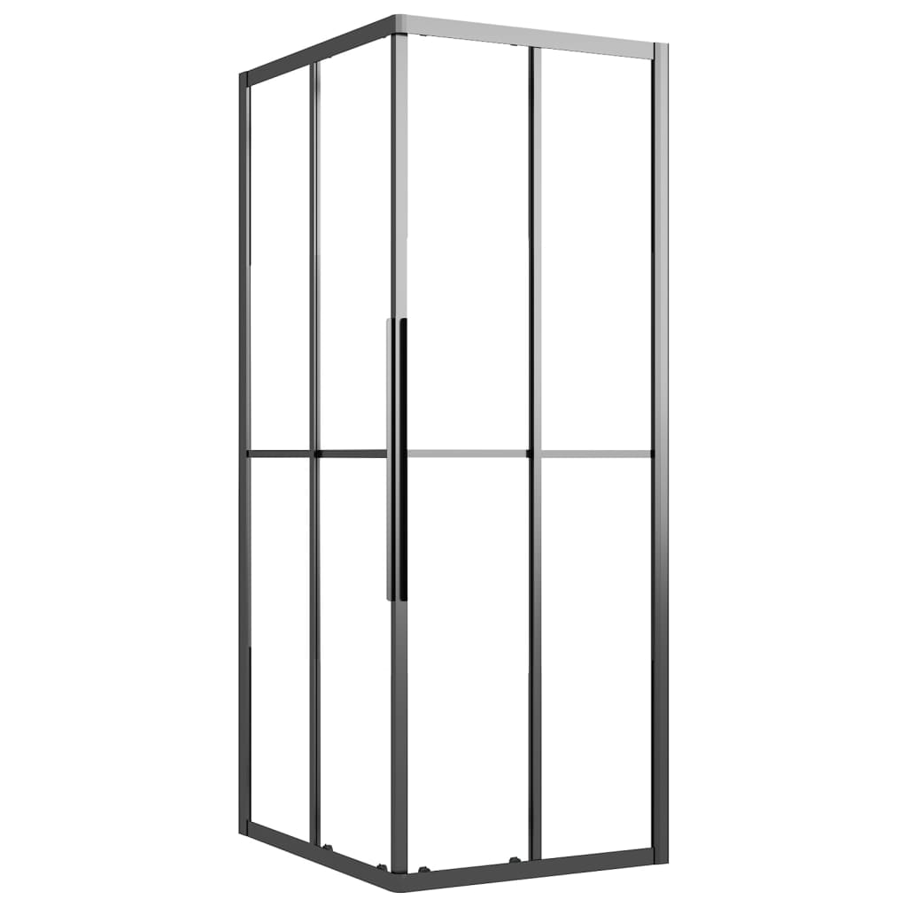 Suihkukaappi Puolihuurrettu Esg 90X70X180 Cm Musta