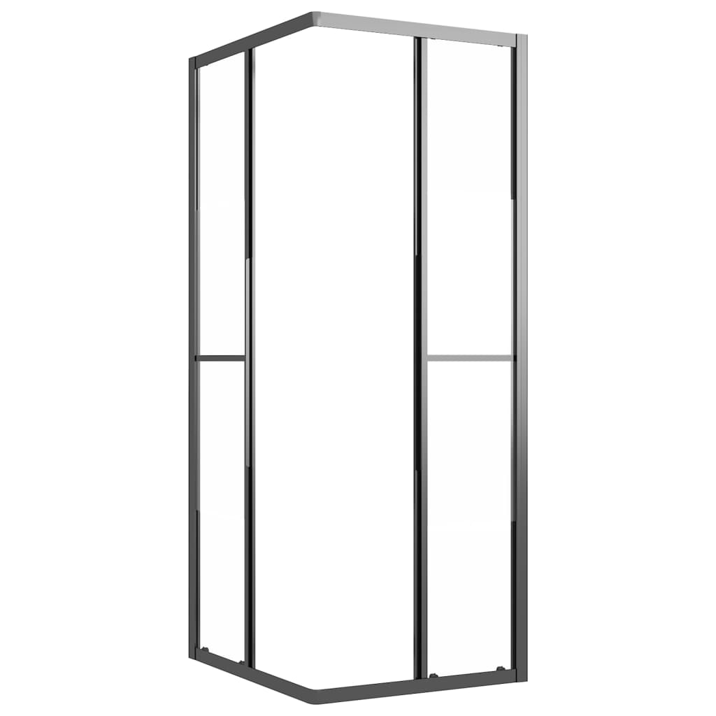 Suihkukaappi Puolihuurrettu Esg 90X70X180 Cm Musta