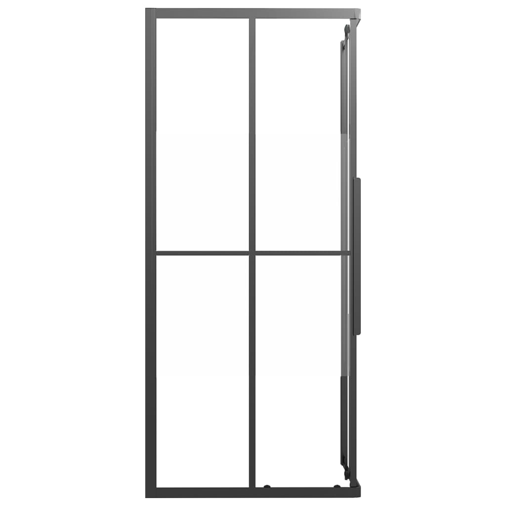 Suihkukaappi Puolihuurrettu Esg 90X70X180 Cm Musta