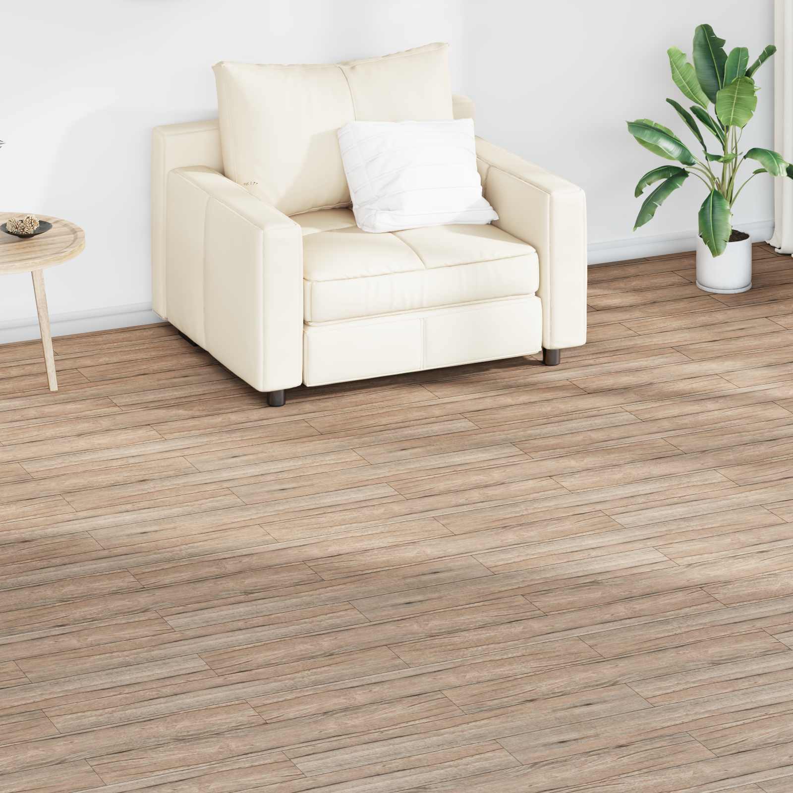 Lattialankut 18 Pcs Tammi Ruskea 2,51 M² Polyvinyylikloridi