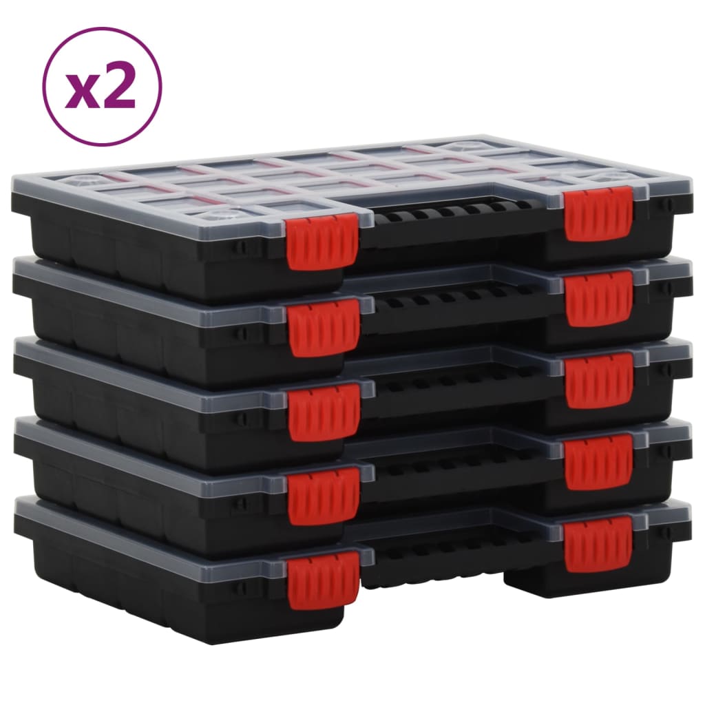Lajittelulaatikot 10 Kpl 34,5X25X5 Cm Polypropeeni