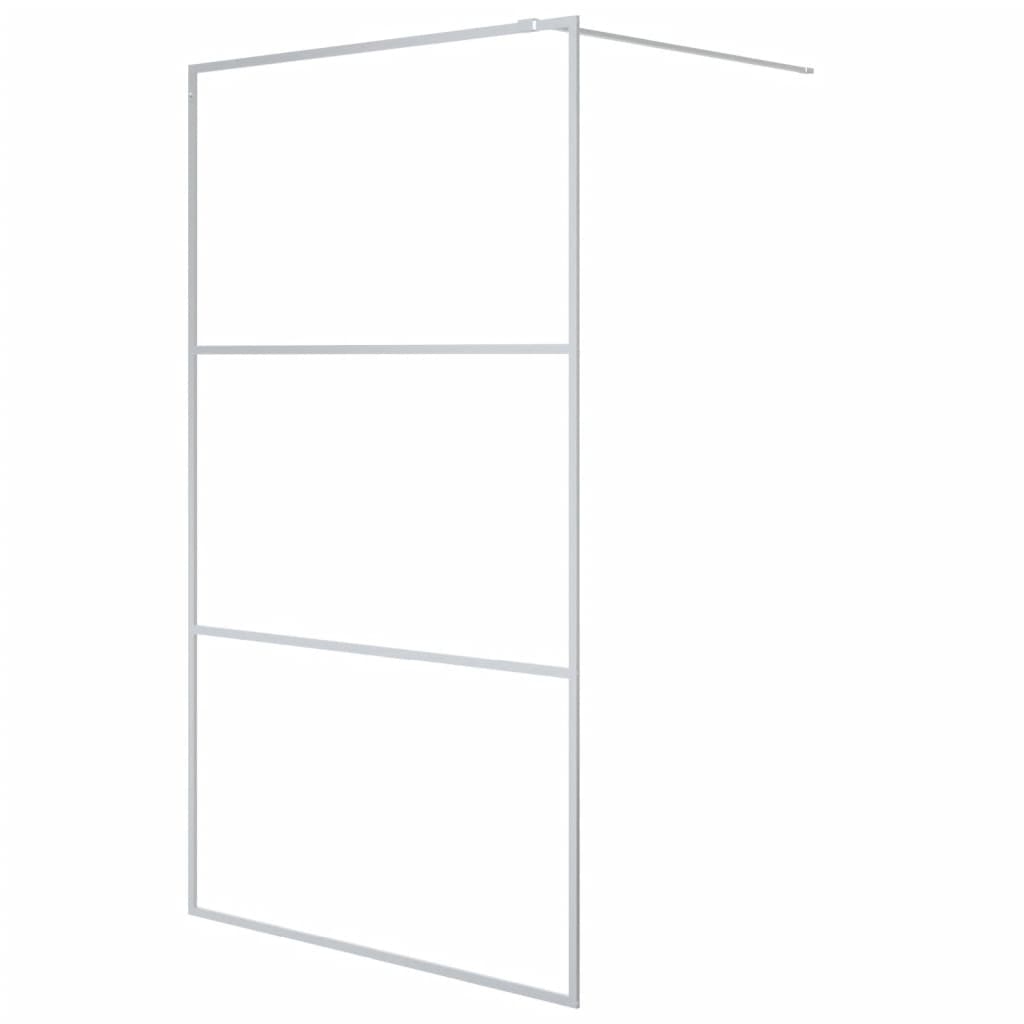 Walk-In Suihkuseinäke Hopea 115X195 Cm Kirkas Esg-Lasi