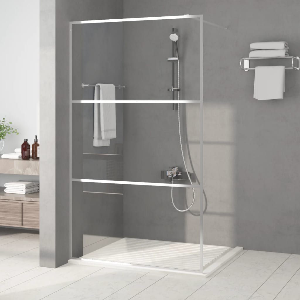 Walk-In Suihkuseinäke Hopea 115X195 Cm Kirkas Esg-Lasi