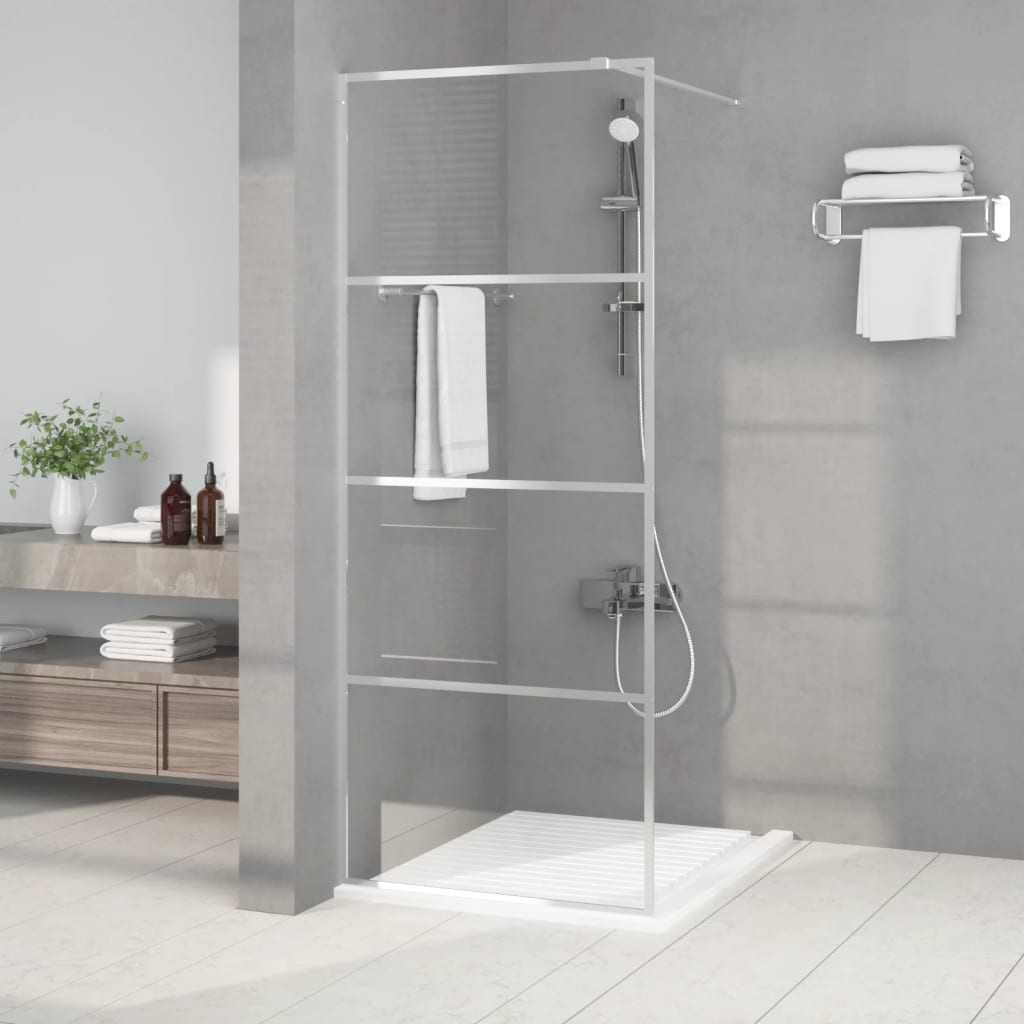 Walk-In Suihkuseinäke Hopea 80X195 Cm Kirkas Esg-Lasi