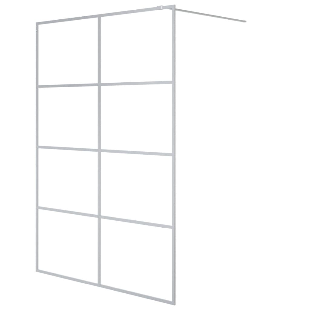 Walk-In Suihkuseinäke Hopea 140X195 Cm Kirkas Esg-Lasi