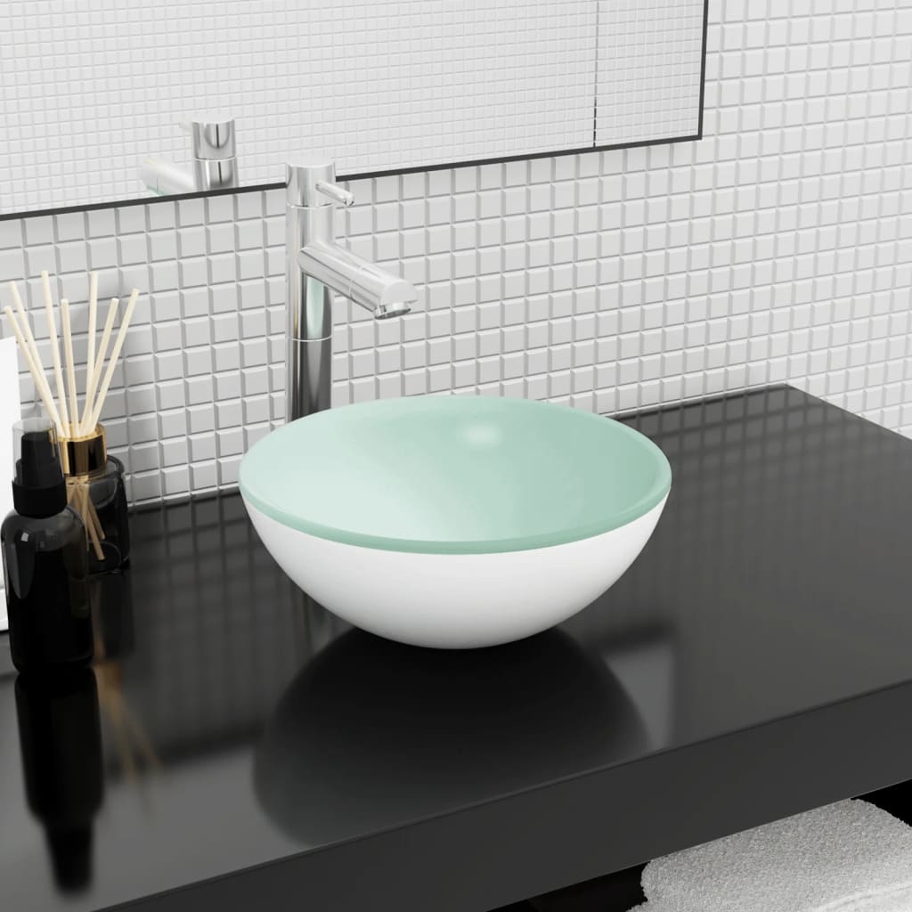 Pesuallas Karkaistu Lasi 30X12 Cm Valkoinen