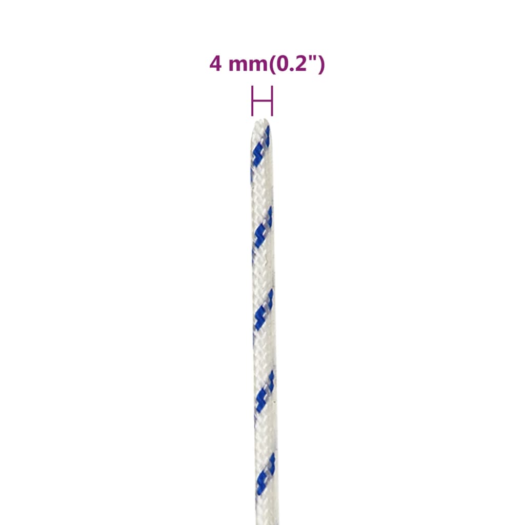 Veneköysi Valkoinen 4 Mm 25 M Polypropeeni