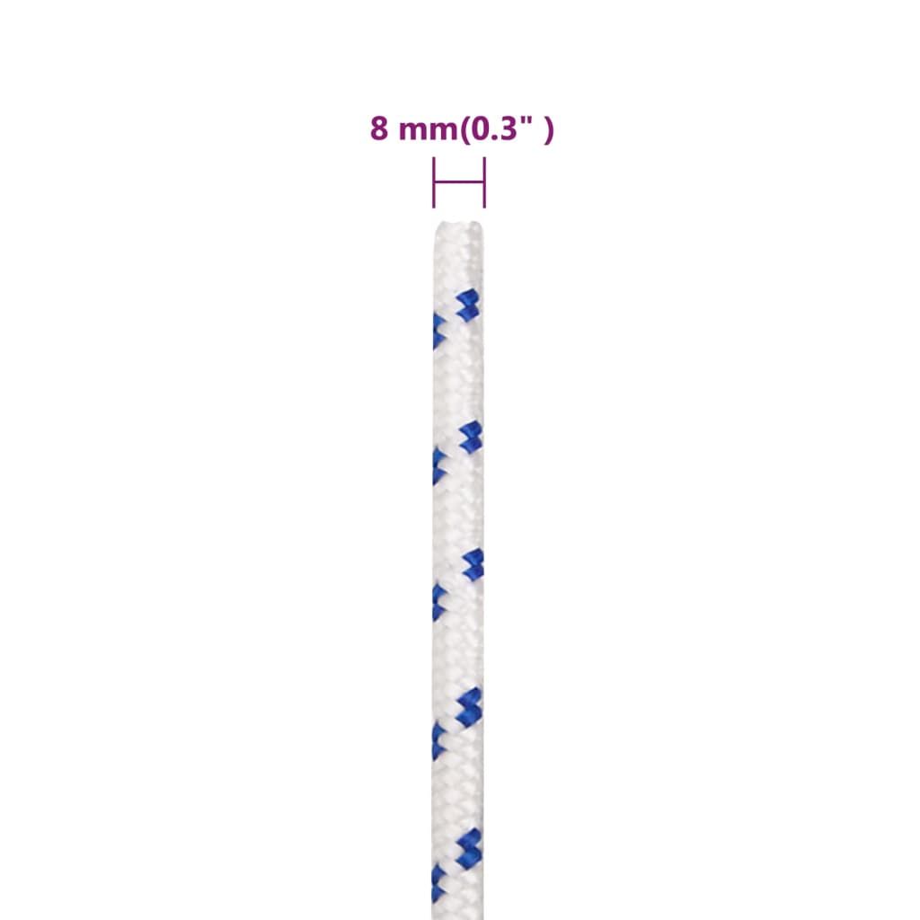 Veneköysi Valkoinen 8 Mm 25 M Polypropeeni