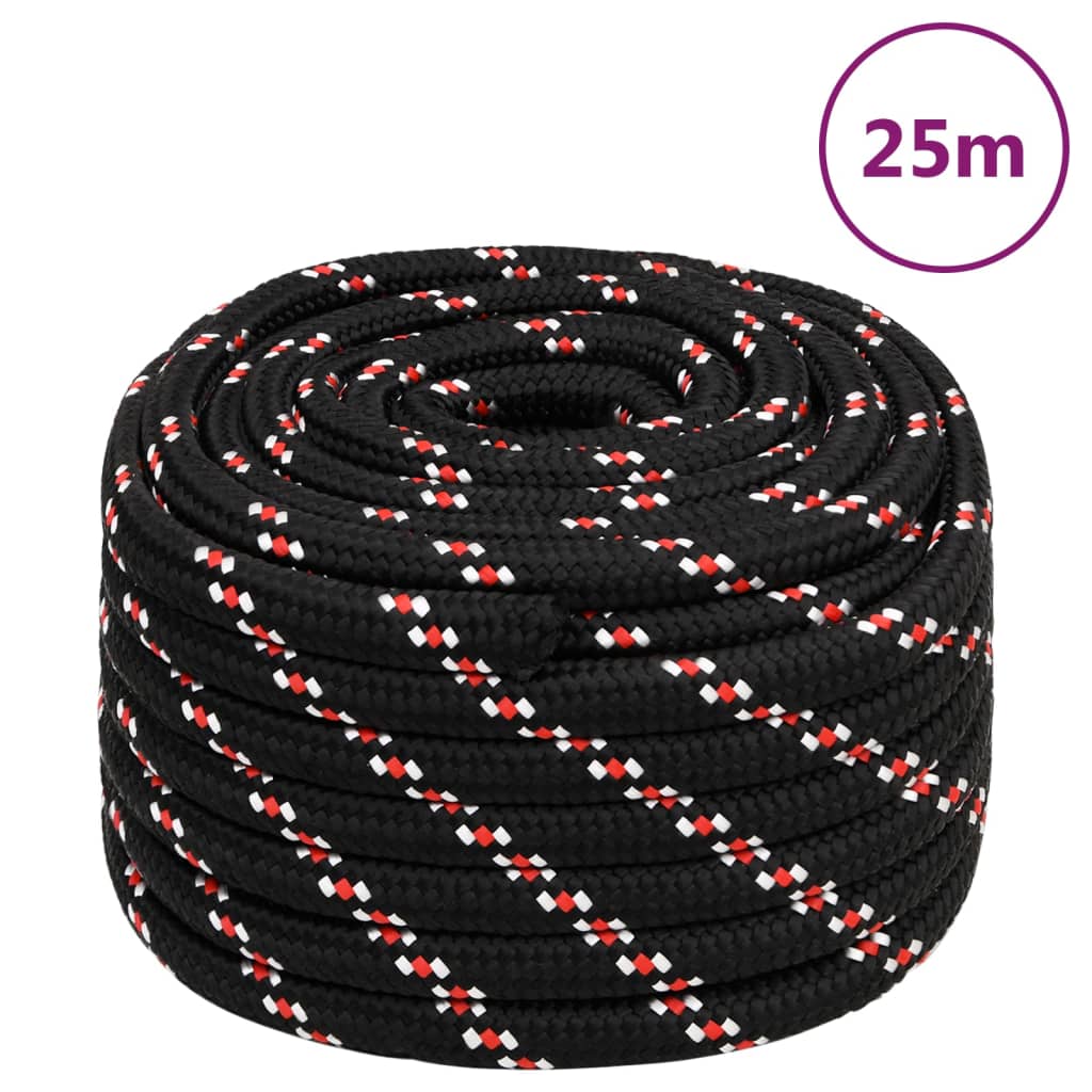 Veneköysi Musta 20 Mm 25 M Polypropeeni