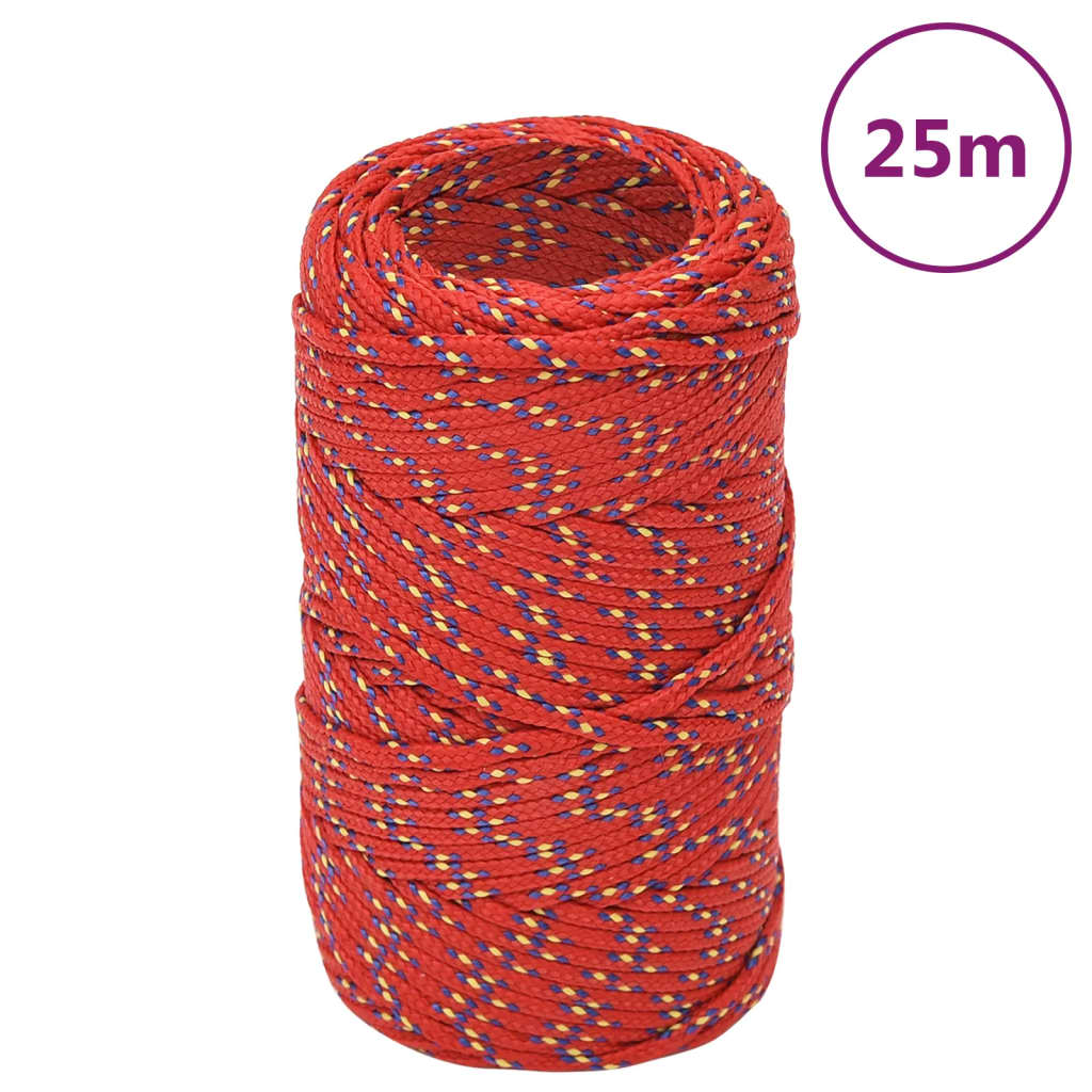 Veneköysi Punainen 2 Mm 25 M Polypropeeni