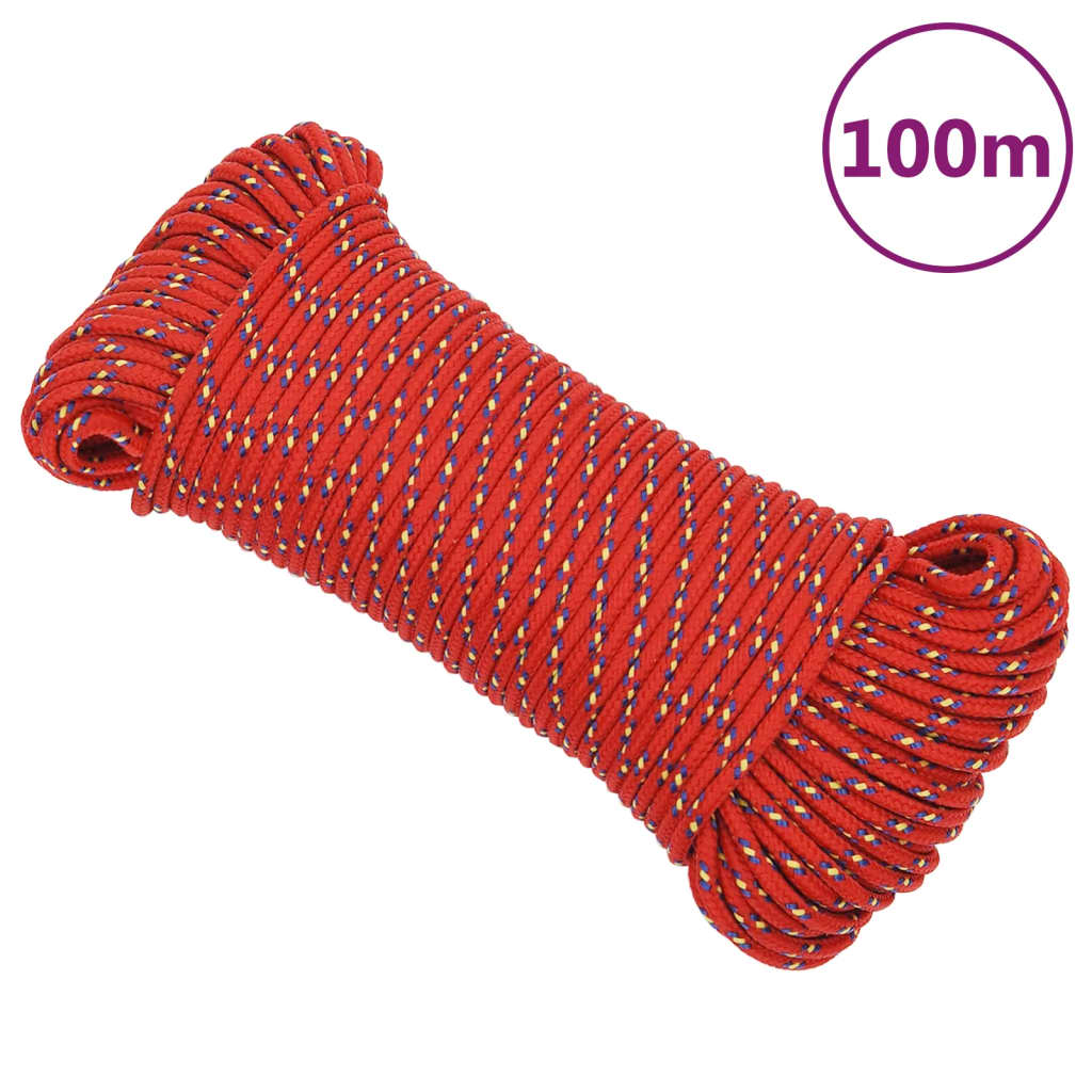 Veneköysi Punainen 5 Mm 100 M Polypropeeni
