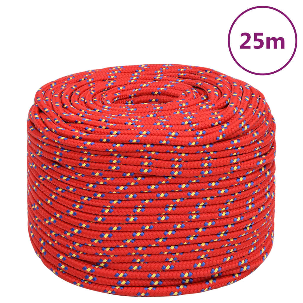 Veneköysi Punainen 6 Mm 25 M Polypropeeni