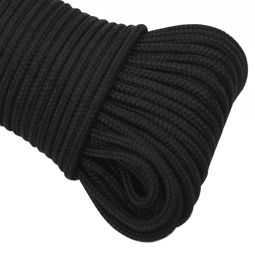 Veneköysi Täysmusta 3 Mm 25 M Polypropeeni