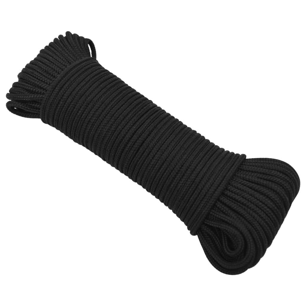 Veneköysi Täysmusta 3 Mm 100 M Polypropeeni