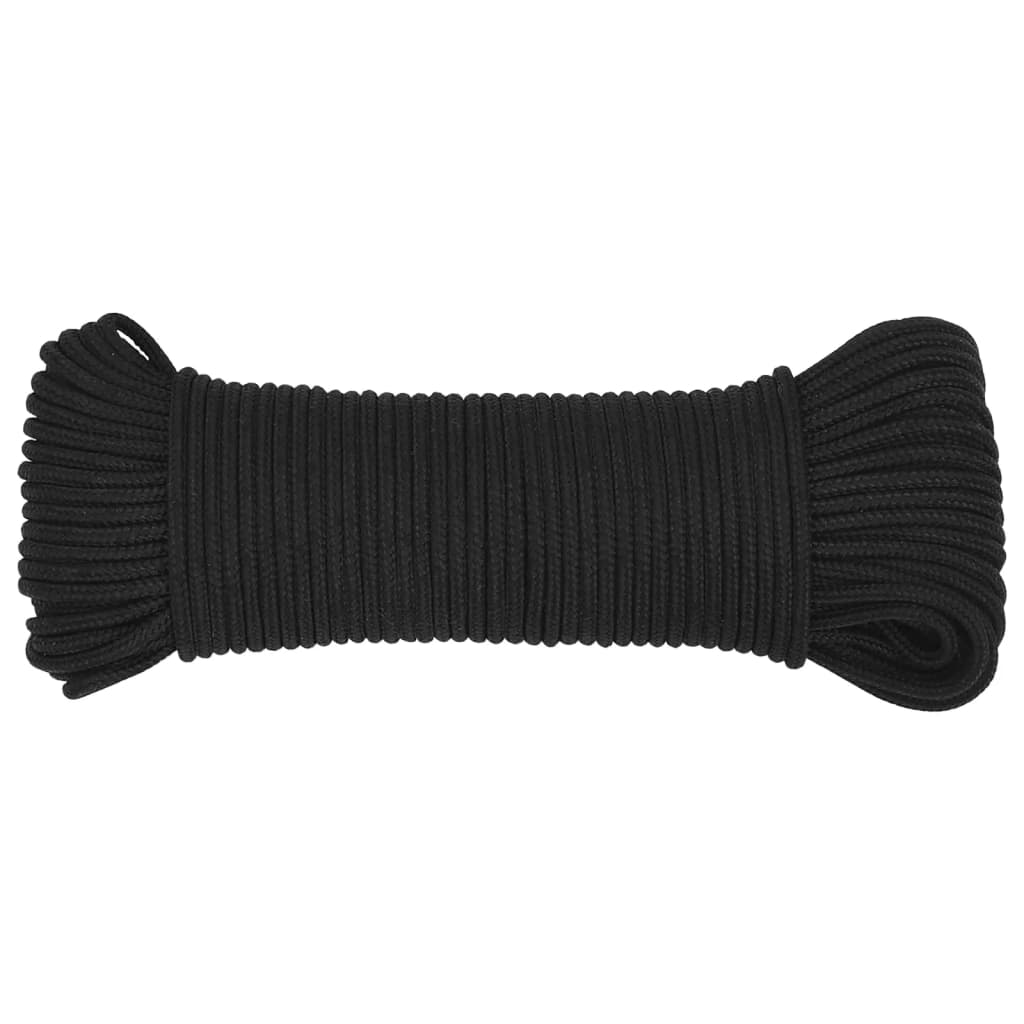 Veneköysi Täysmusta 3 Mm 100 M Polypropeeni