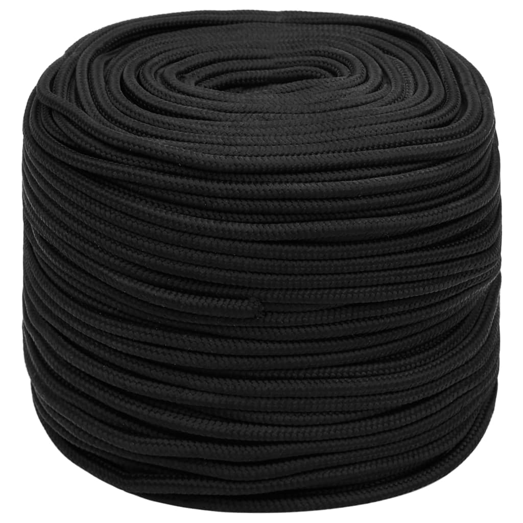 Veneköysi Täysmusta 8 Mm 250 M Polypropeeni