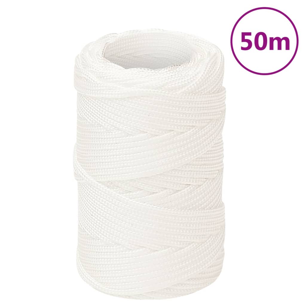 Veneköysi Täysvalkoinen 2 Mm 50 M Polypropeeni