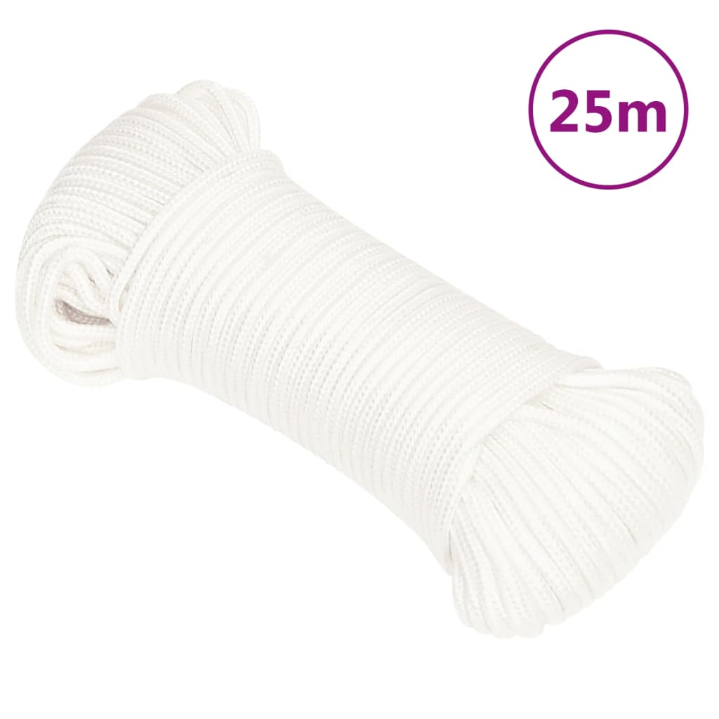 Veneköysi Täysvalkoinen 4 Mm 25 M Polypropeeni