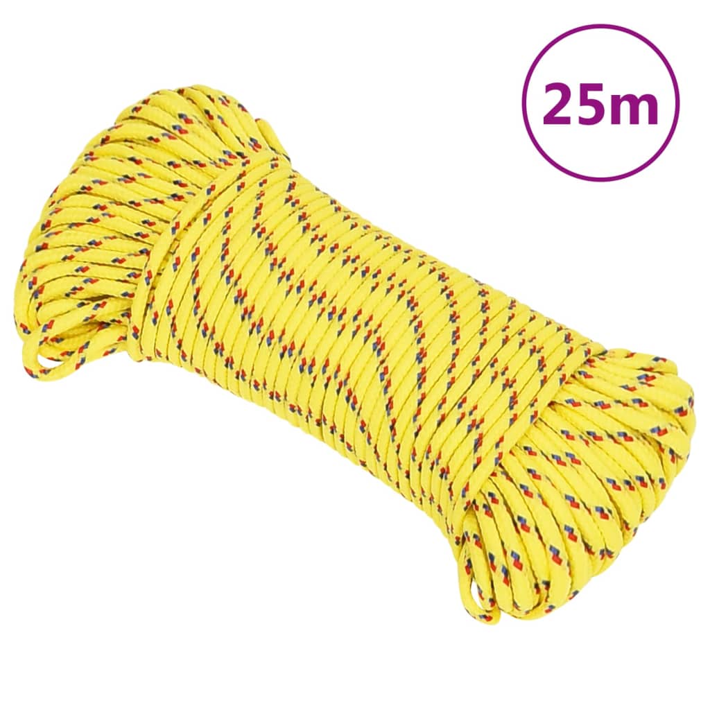 Veneköysi Keltainen 4 Mm 25 M Polypropeeni