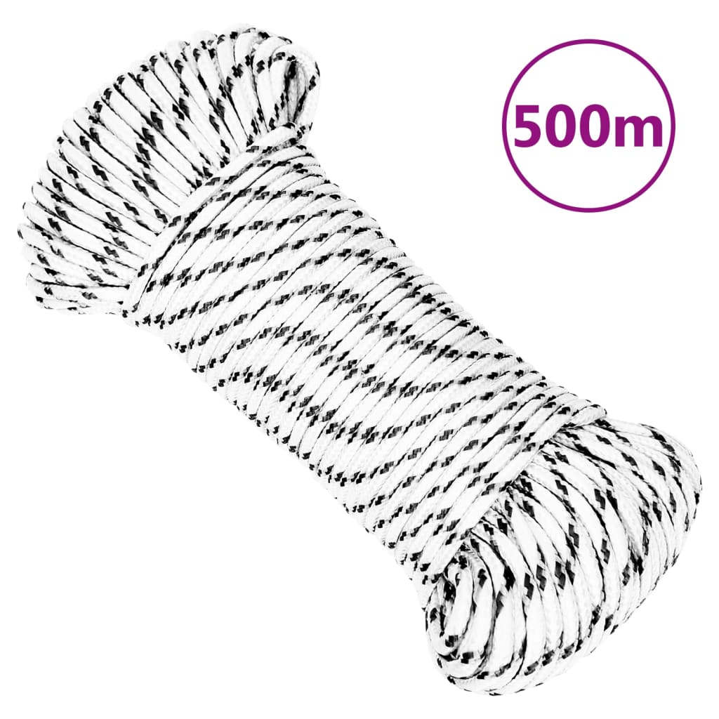 Punottu Veneköysi Valkoinen 3 Mm X 500 M Polyesteri