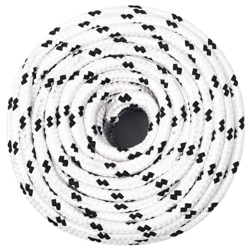 Punottu Veneköysi Valkoinen 10 Mm X 25 M Polyesteri